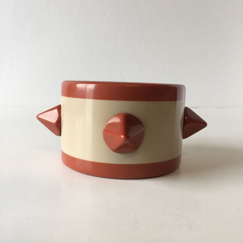 Extra Dimensional Spikes Resin Bangle Bracelet Co… - image 2